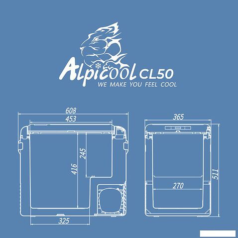 Компрессорный автохолодильник Alpicool CL50
