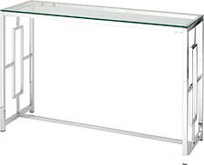 Консольный стол Stool Group Бруклин 120x40 (прозрачное стекло/сталь серебристый) Консольный стол Stool Group Бруклин 120x40 (прозрачное стекло/сталь серебристый)