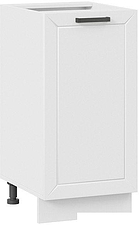 Шкаф напольный Трия Лорас 1Н4 (белый/холст белый)