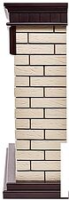 Портал Firelight Bricks 25 (камень бежевый/шпон темный дуб) Портал Firelight Bricks 25 (камень бежевый/шпон темный дуб)