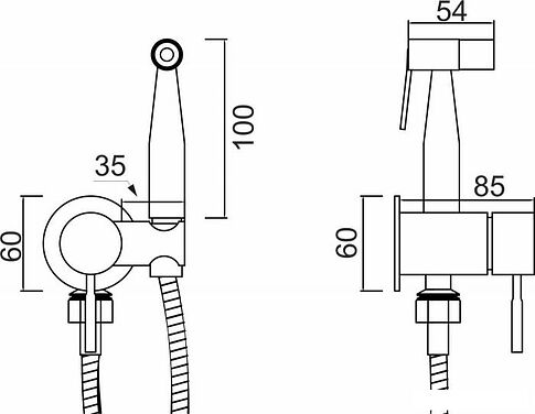 Гигиенический душ РМС SUS129-5-1