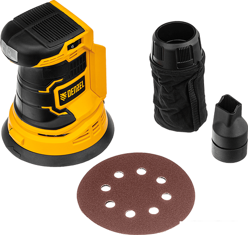 Эксцентриковая шлифмашина Denzel COS-125-0 (без АКБ)