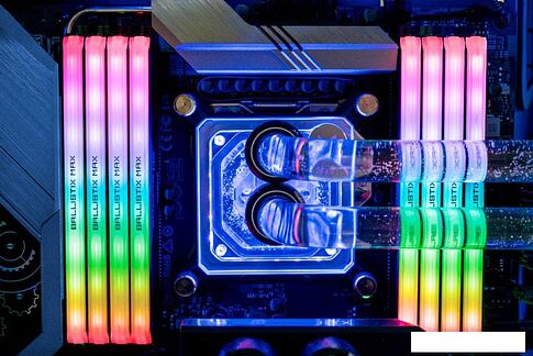 Оперативная память Crucial Ballistix MAX RGB 2x8GB DDR4 PC4-35200 BLM2K8G44C19U4BL