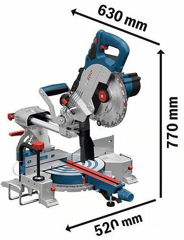 Торцовочная пила Bosch GCM 18V-216 BiTurbo Professional 0601B41000 (без АКБ)
