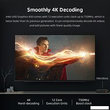 Микро-ПК Chuwi Herobox Intel N100 8+256, Windows 11 Pro Микро-ПК Chuwi Herobox Intel N100 8+256, Windows 11 Pro