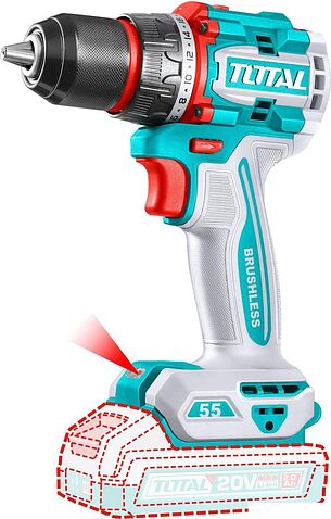 Дрель-шуруповерт Total TDLI205581 (без АКБ)