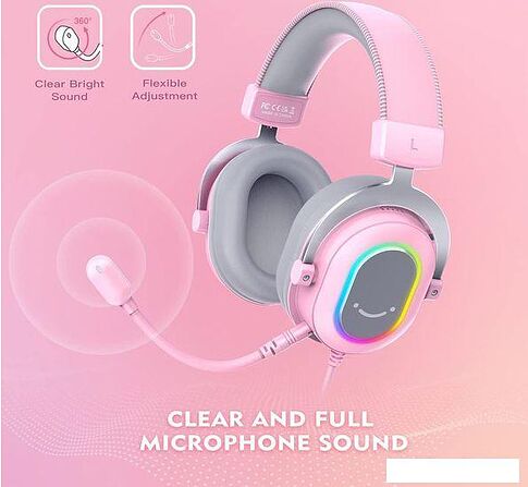 Наушники FIFINE H6 (розовый)