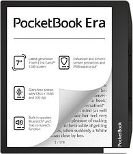 Электронная книга PocketBook 700 Era 16GB (черный/серебристый) + Обложка 700 Flip series, Black Электронная книга PocketBook 700 Era 16GB (черный/серебристый) + Обложка 700 Flip series, Black