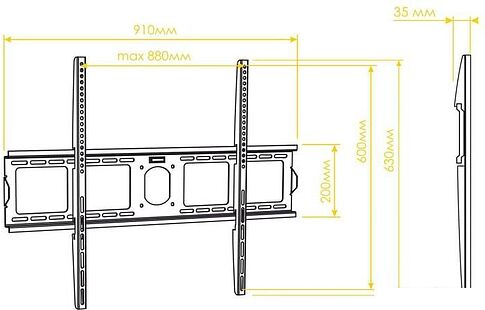 Кронштейн Kron UF4 (черный)