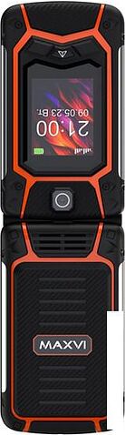Кнопочный телефон Maxvi E10 (оранжевый)