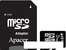 Карта памяти Apacer microSDHC UHS-I (Class 10) 16GB + адаптер (AP16GMCSH10U1-R) Карта памяти Apacer microSDHC UHS-I (Class 10) 16GB + адаптер (AP16GMCSH10U1-R)