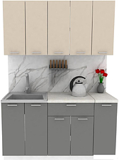 Готовая кухня ЭлиГард Lion 1.5 (персидский жемчуг/дымчатый алмаз/королевский опал)