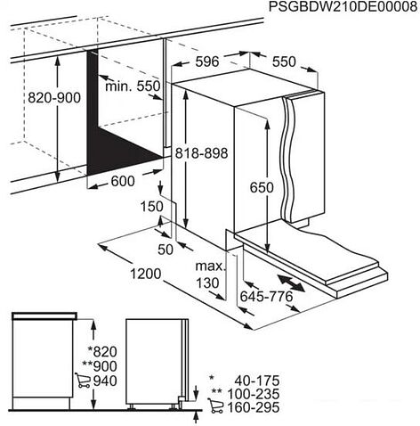 Встраиваемая посудомоечная машина Electrolux EEM48300L