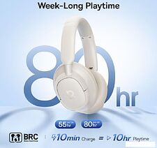 Наушники Baseus Bass BH1 NC (бежевый)