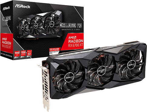 Видеокарта ASRock Radeon RX 6700 XT Challenger Pro 12GB RX6700XT CLP 12G