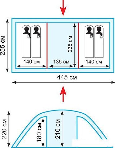 Палатка TRAMP Eagle 4 v2