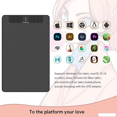 Графический планшет Veikk Creator VK640