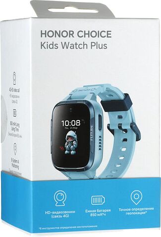 Детские умные часы HONOR Choice Kids Watch Plus (голубой)