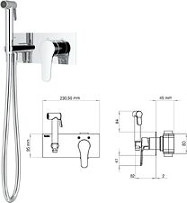 Гигиенический душ Teska Elsa Pro BTK6406
