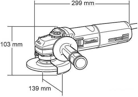 Угловая шлифмашина Makita 9565 CR