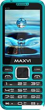 Кнопочный телефон Maxvi X10i (аква)
