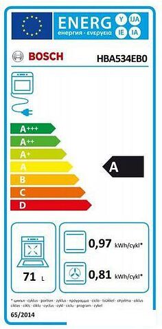Духовой шкаф Bosch HBA534EB0