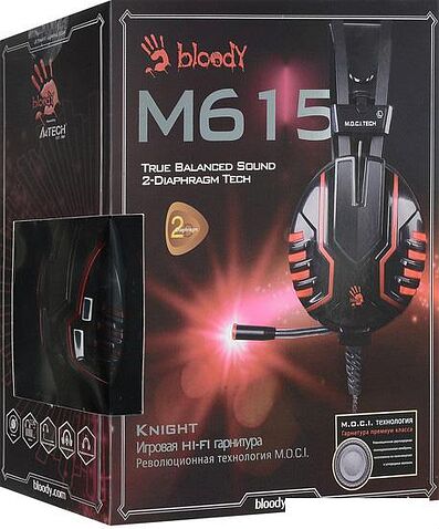 Наушники с микрофоном A4Tech Bloody M615