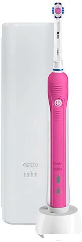 Электрическая зубная щетка Oral-B Pro 1 750 3D White D16.513.1UX (розовый)