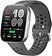 Умные часы Amazfit Bip 6 (серебристый, с серым силиконовым ремешком)