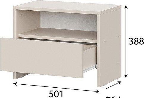 Тумба Mio Tesoro Камелия 1К (меланж)