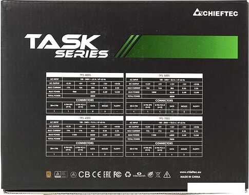 Блок питания Chieftec Task TPS-600S (черный)
