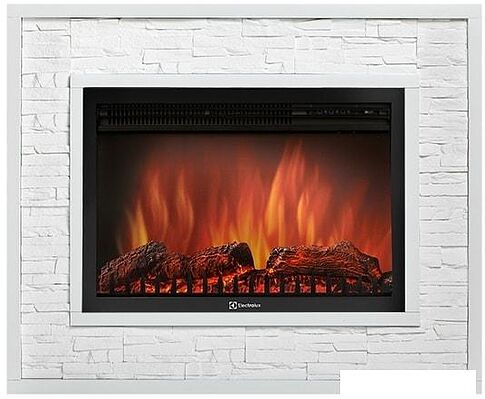 Портал Firelight Loft 30 (камень белый/белая эмаль)