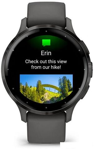 Умные часы Garmin Venu 3S (серая галька, с силиконовым ремешком)