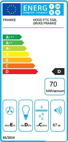 Кухонная вытяжка Franke Flexa FTC 532L GR/XS 315.0547.794