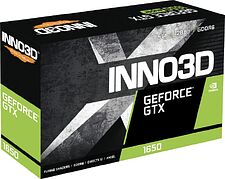 Видеокарта Inno3D GeForce GTX 1650 Twin X2 OC V3 N16502-04D6X-171330N Видеокарта Inno3D GeForce GTX 1650 Twin X2 OC V3 N16502-04D6X-171330N