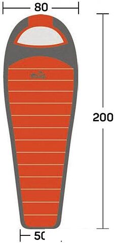 Спальный мешок TRAMP Oimyakon T-Loft Compact (правая молния, хаки)
