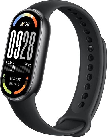 Фитнес-браслет Xiaomi Smart Band 10 M2459B1 (черный, с черным силиконовым ремешком, международная версия)
