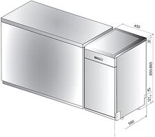 Посудомоечная машина Hotpoint-Ariston HSFE 1B0 C S