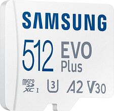 Карта памяти Samsung EVO Plus 2024 microSDXC 512GB (с адаптером) Карта памяти Samsung EVO Plus 2024 microSDXC 512GB (с адаптером)