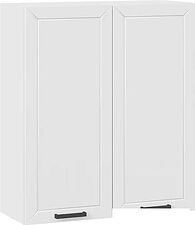 Шкаф навесной Трия Лорас 1ВВ8 с двумя дверями (белый/холст белый) Шкаф навесной Трия Лорас 1ВВ8 с двумя дверями (белый/холст белый)