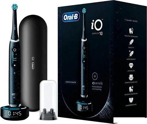 Электрическая зубная щетка Oral-B iO 10 Series 10 Cosmic Black (черный)