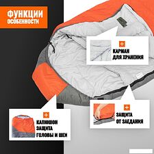 Спальный мешок Coyote Capitan ZC-SB102 (2 шт, оранжевый/серый) Спальный мешок Coyote Capitan ZC-SB102 (2 шт, оранжевый/серый)