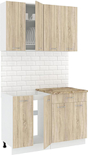 Готовая кухня Кортекс-мебель Корнелия Лира-лайт км.02460 1.2 м (дуб сонома/мадрид)