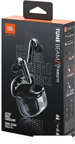 Наушники JBL Tune Beam Ghost Edition (черный)