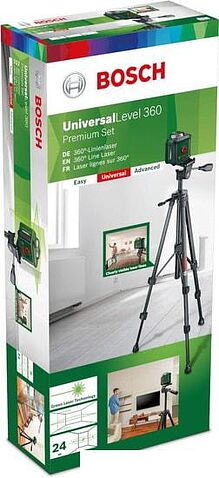 Лазерный нивелир Bosch UniversalLevel 360 Premium 0603663E01 (штатив, держатель)