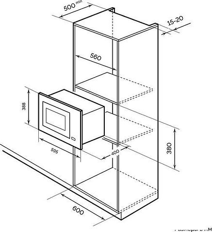 Микроволновая печь LEX BIMO 25.01 BL