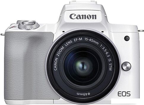 Беззеркальный фотоаппарат Canon EOS M50 Mark II Kit EF-M 15-45mm f/3.5-6.3 IS STM (белый)