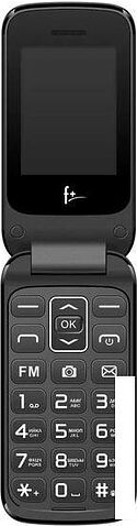 Кнопочный телефон F+ Flip 240 (черный/красный)
