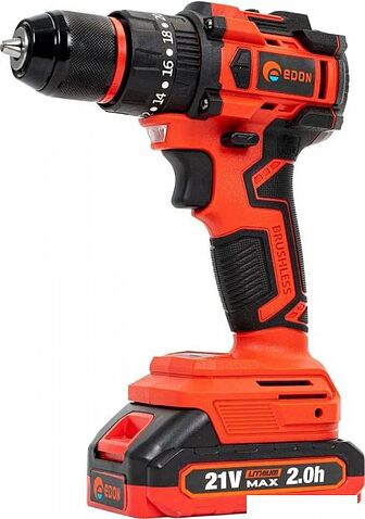 Ударная дрель-шуруповерт Edon UAD-21PBL (с 2-мя АКБ, кейс)
