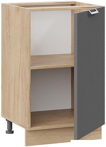 Шкаф напольный Трия Кимберли 1Н5 (дуб крафт золотой/титан)